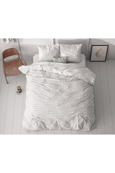 Sleeptime Lenjerie de pat pentru 1 persoană, albă, microfibră, 140x220 cm