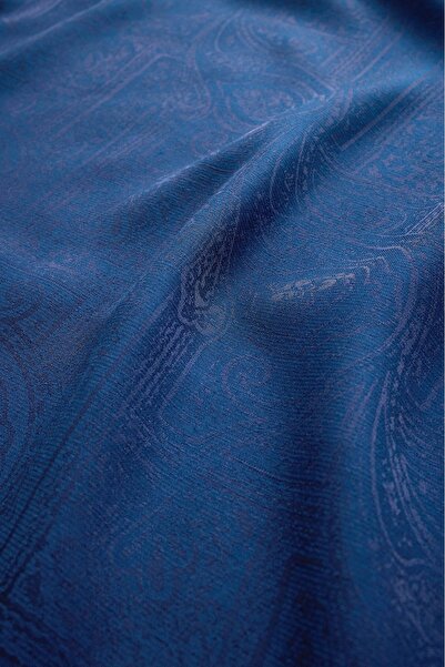 Merve DAĞLI Noor Ethnic Navy Blue Shawl