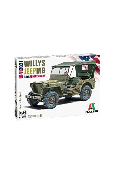 İtaleri 3635S 1/24 Ölçek, Jeep Willys MB, Plastik Model kiti
