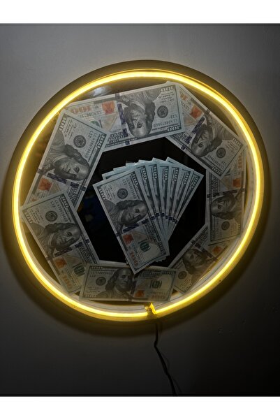 Murat Lazer Dolar Neon Led Tablo,Gece Lambası,Pleksi Aynalı