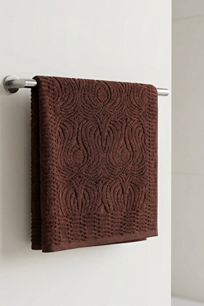Anılsan Rozsa Brown Hand Towel - 50X90 Cm, 230Gr, 100% Cotton