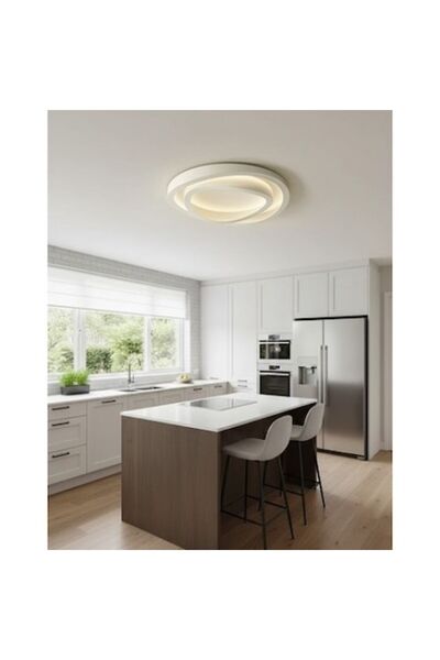 LEDZONE LED Chandelier, Led Zone, 98W, White, D480xH80mm