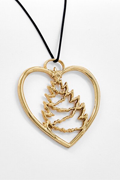 Rosendahl Stainless Steel Karen Blixens Jul Heart Christmas Tree, Gold