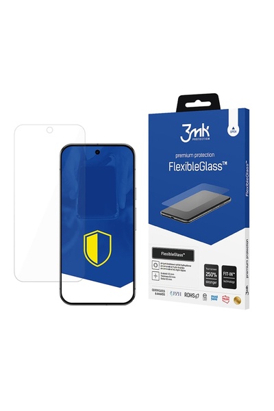 3MK Husă din silicon pentru Google Pixel 9 Pro XL, FlexibleGlass, Transparentă