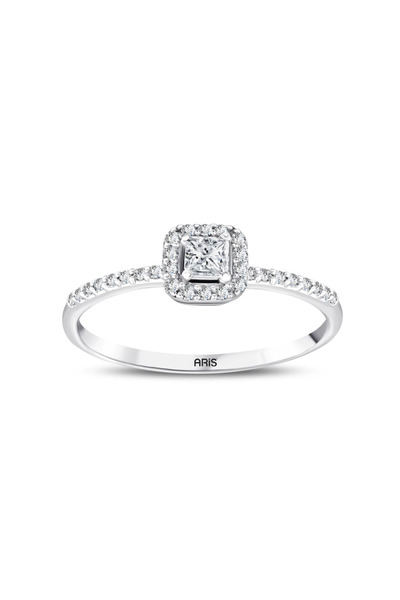 Ariş 0.27 Karat Prenses Kesim Pırlanta Yüzük