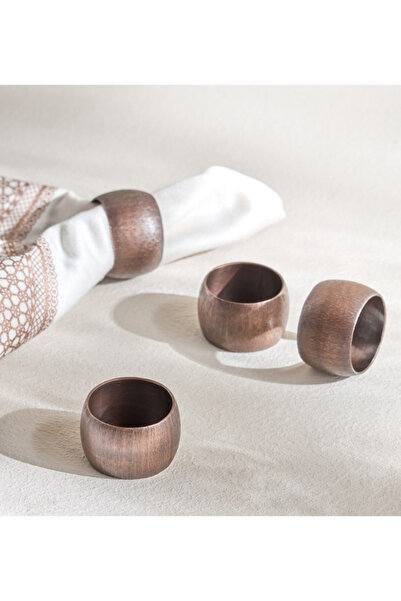 DAHAB 4-Piece Napkin Ring Set - 5 cm