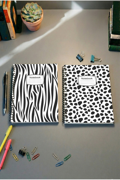 Tieni مجموعة غلاف كرتوني حلزوني A5 مكونة من قطعتين، دفتر مدرسي مربع الشكل، 60...