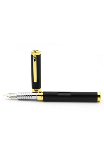 Diplomat Stilou Nexus, cu penita M, din otel inoxidabil - black gold