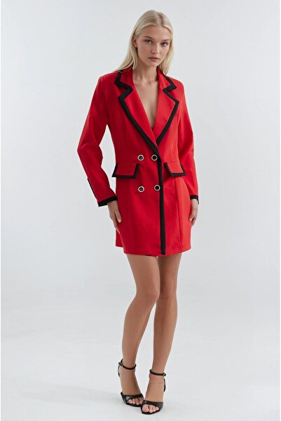 Lijuri Piped Detail and buttoned jacket dress 2962