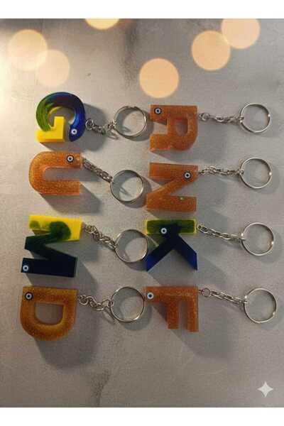 gold tasarım 25 Letter Epoxy Key