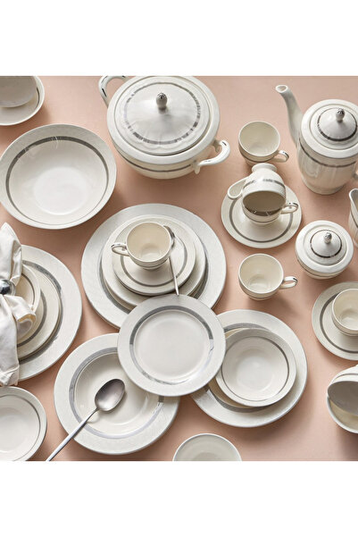 Rana 95-Piece New Bone China Dinner Set - Serves 12