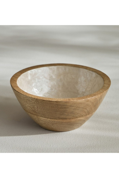 SADAF وعاء تقديم من خشب المانجو - 15 سم