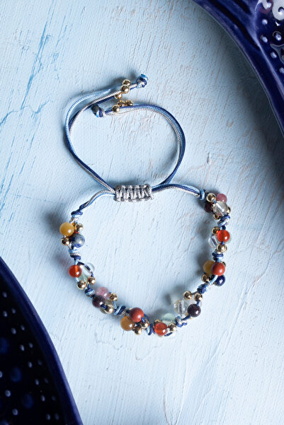 Deniz Doğal Taş Certified Capricorn Natural Stone Bracelet