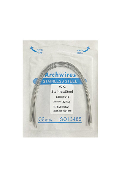 Choice3 018 Lower 10pcs/pack Dental Orthodontic Stainless Steel Round/Rectang...