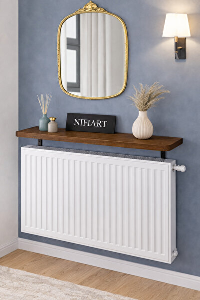 nifiart Oval Kesim Petek Üstü Uçan Raf Dresuar Kalorifer Peteği Rafı Kitaplık...