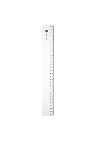 ALCO Transparent plastic ruler, 20cm,