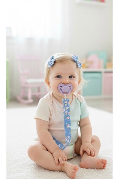 Le Petite Histoire Saçsız Bebek Tokası ve Yıkanabilir Emzik Askısı Seti