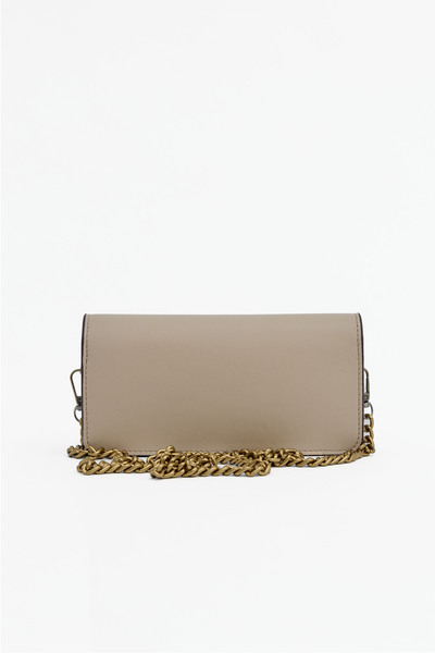 Fahhar حقيبة باجيت مستطيلة الشكل باللون البيج