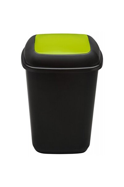 PLAFOR Cos plastic reciclare selectiva, capacitate 90l, Quatro - negru cu cap...