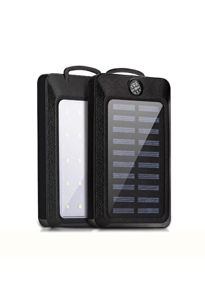 MeK Fine Baterie externă solară, MeK Fine, cu lanternă LED, busolă, încărcare...