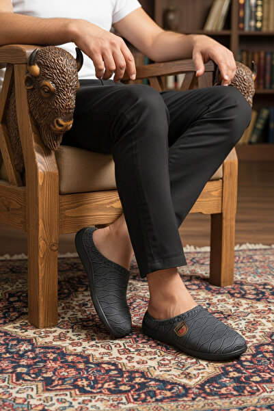 GEZER Ev Çeyiz Men's Slippers with Extra Light Soles Provide Comfort for Indo...