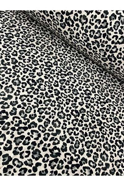 Yavuzoğulları Leopar desen şifon kumaş 140x100
