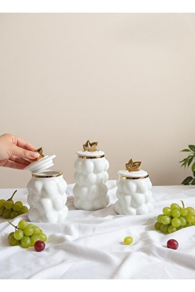 LeylArt Bubble Gold 3-Piece Spice Rack