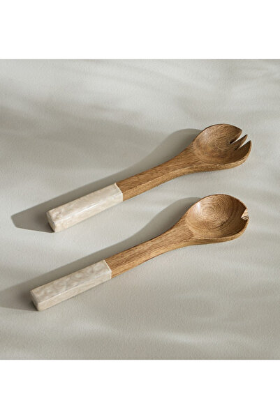 SADAF ملاعق تقديم السلطة - طقم من قطعتين