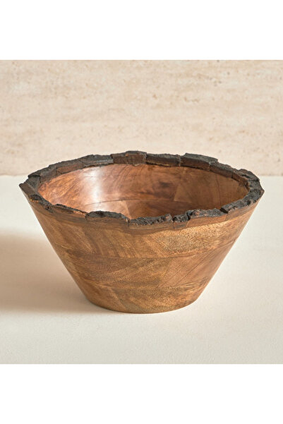 Generic وعاء من خشب المانجو - 23 سم