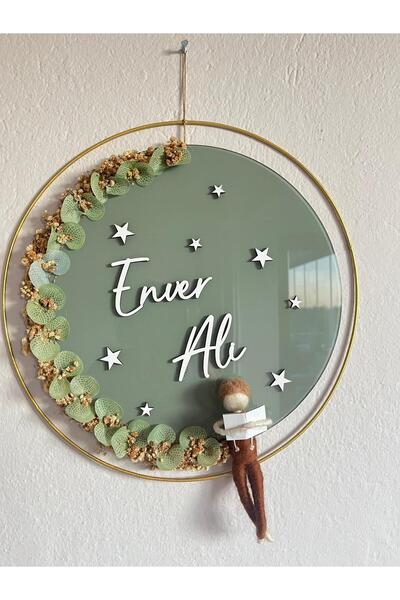 TWİN COLLECTION Erkek Keçe Bebek Yeni Doğan Bebek Pleksi Kapı Süsü