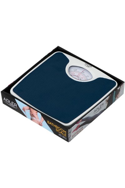 adler Mechanical body scale AD 8151 B, 130kg, White/Blue