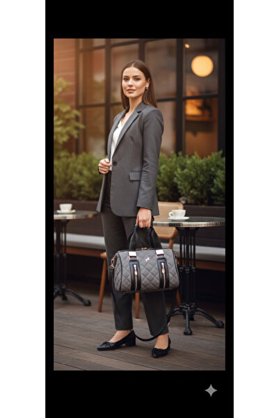 eflanmoda Γυναικεία τσάντα χειρός και ώμου Miami Polo Cylinder με μακρύ λουράκι