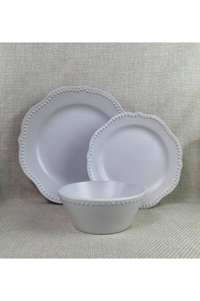 Nora 18-Piece Ceramic Dinner Set - Serves 6