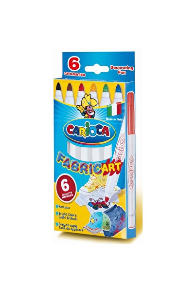 CARIOCA for textiles, thick tip 6mm, 6 colors/box, CromaTex