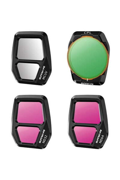 SunnyLife Filtru de lentilă A3S-FI928, set de 4 bucăți asortate pentru AIR 3S