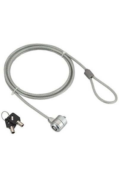 Gembird for notebook, standard slot, standard key, 1.8m, steel cable,