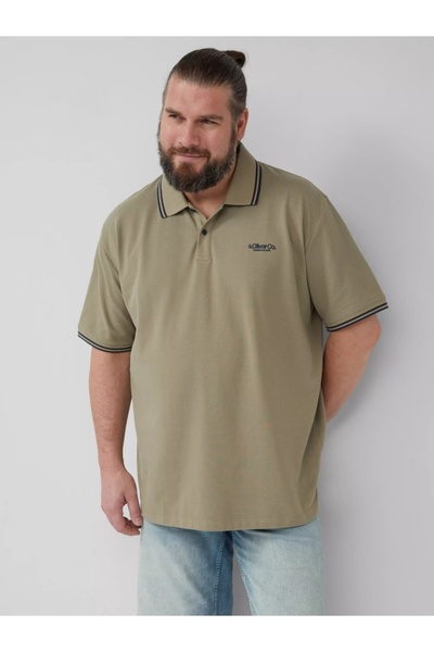 s.Oliver Μεγάλα Μεγέθη Ανδρικό πόλο μεγάλου μεγέθους, κατασκευασμένο από πικέ...