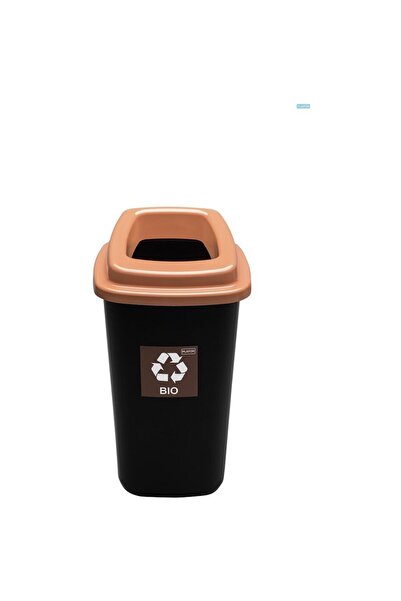 PLAFOR Selective recycling plastic bin, capacity 45l, Assorted - black with b...