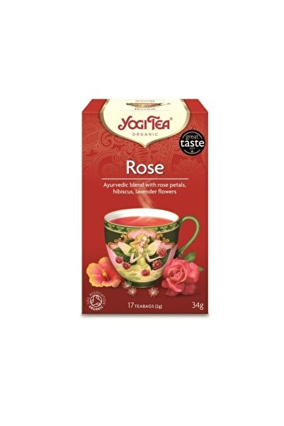 Yogi Tea Ceai bio de Trandafiri, 17 pliculete 34g,
