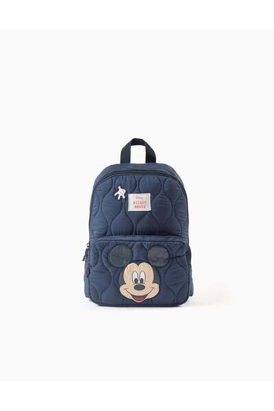 Ziddy Mickey Mouse padded backpack for babies and boys, dark blue
