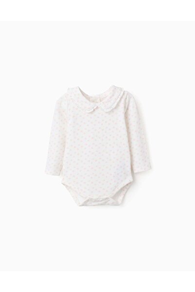 Ziddy قميص رياضي بأكمام طويلة، أبيض، مقاس 6/9 أشهر