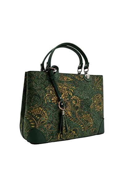 EVoStyle Luxury Leather Bag from Italy with Colored Print - Belle Monique BM1...