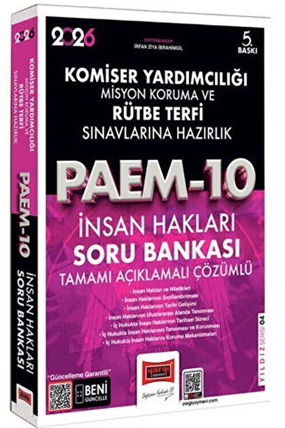 Yargı Yayınları Yargı 2026 PAEM Komiser Yardımcılığı ve Rütbe Terfi Sınavları...