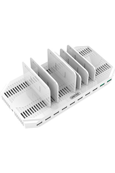 Unitek Stație de încărcare 10x USB 2,4A, 96W; 2x QC3.0; Y-2190A