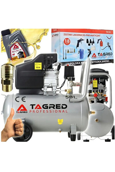 Tagred Professional Compresor de aer cu ulei, Tagred TA301TA103, 50L, 9 bar, ...