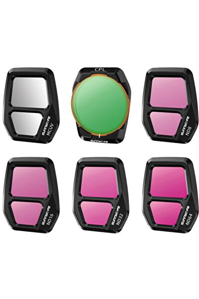 SunnyLife Filtru de obiectiv A3S-FI929, amestec de 6 bucăți, pentru AIR 3S