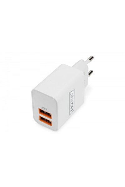 Digitus DA-10061 2xUSB-A, 15W, Alb