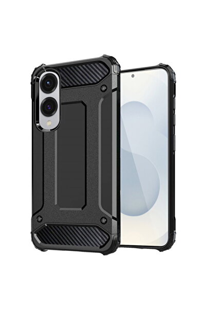 Techsuit Husa pentru Samsung Galaxy S25 Edge - Hybrid Armor - Black