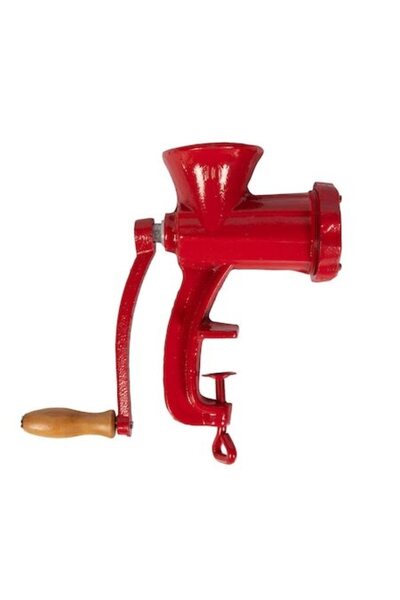 Alpin Profi Mașină de tocat carne manuală nr. 10, fontă, roșie,