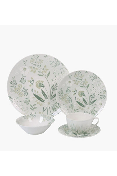 Generic طقم عشاء من الخزف الصيني الجديد من جارلين مكون من 20 قطعة - يكفي 4 أشخاص